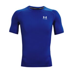 Póló Under Armour Hg Armour Comp SS Royal/ White S-alacsony-ár