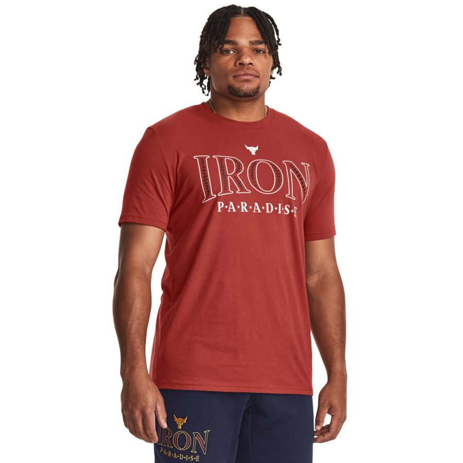 Póló Under Armour PJT ROCK IRON SS Red S-alacsony-ár