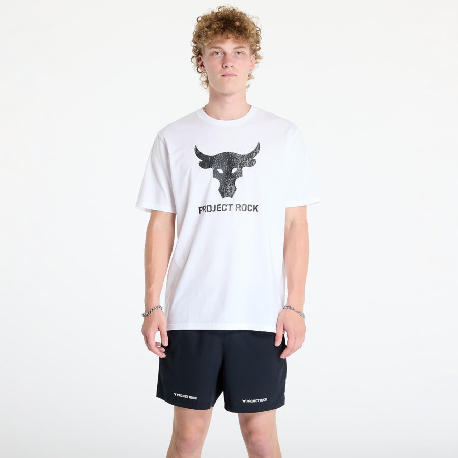 Póló Under Armour Project Rock Brahma Bull SS Tee White S-alacsony-ár