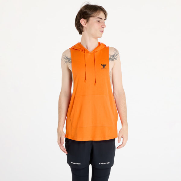 Póló Under Armour Project Rock SL HD Payoff Top Team Orange/ Black S-alacsony-ár