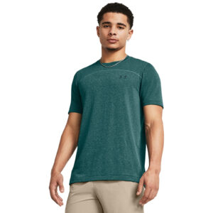 Póló Under Armour Rush Seamless Wordmark SS Blue S-alacsony-ár