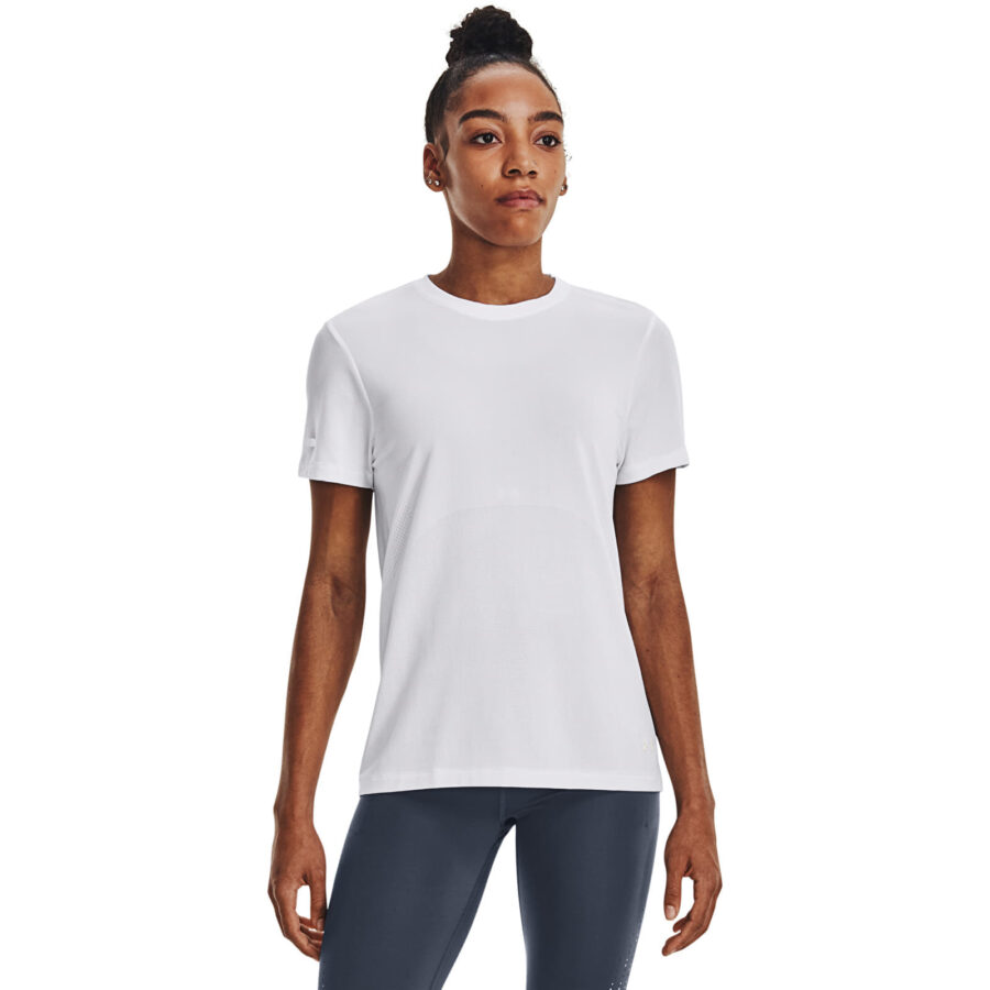 Póló Under Armour Seamless Stride SS White S-alacsony-ár