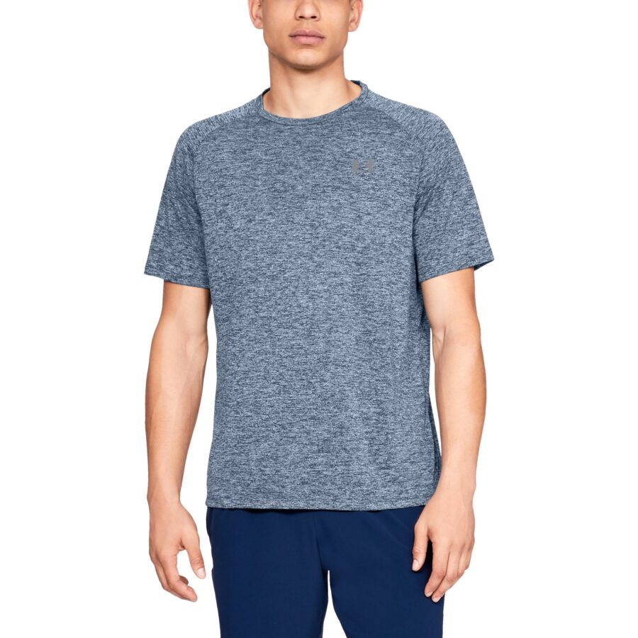 Póló Under Armour Tech 2.0 SS Tee Academy/ Steel S-alacsony-ár