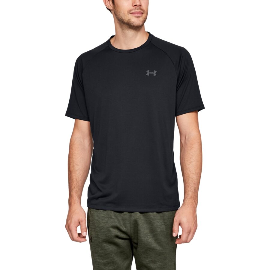 Póló Under Armour Tech 2.0 SS Tee Black/ Graphite S-alacsony-ár