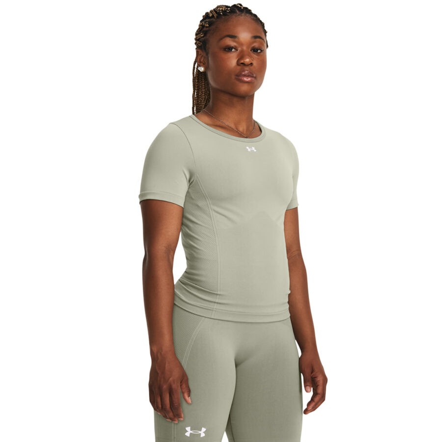 Póló Under Armour Train Seamless SS Green M-alacsony-ár