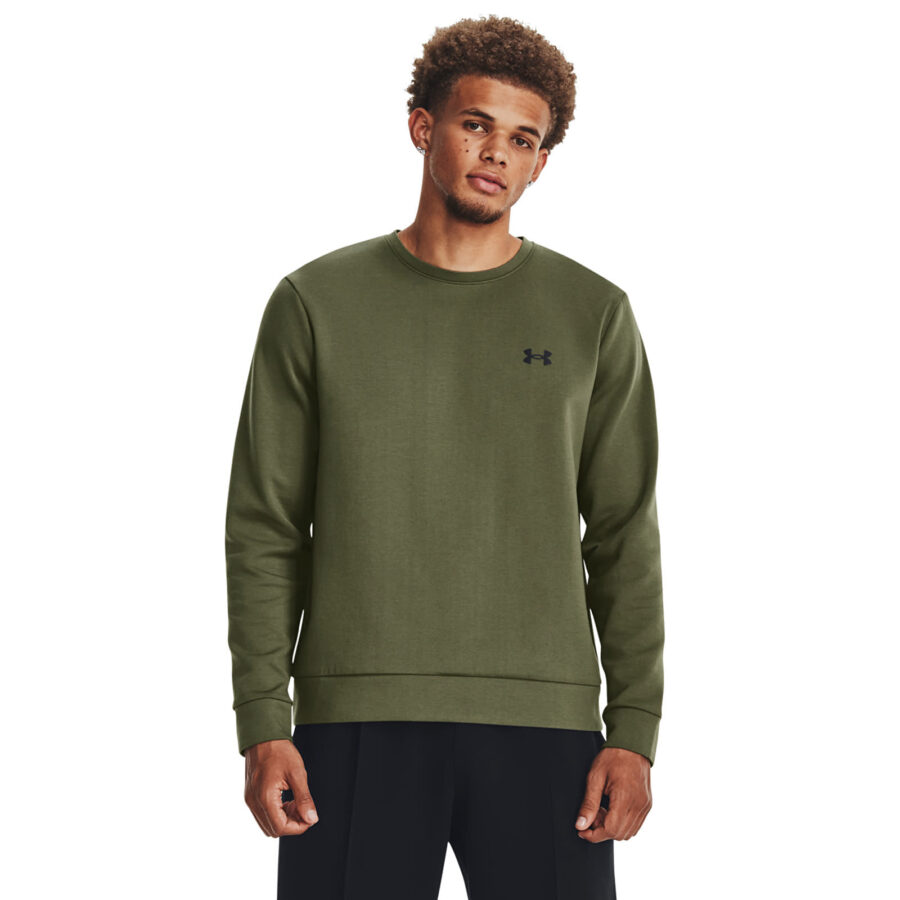 Póló Under Armour Unstoppable Fleece Crew Green L-alacsony-ár