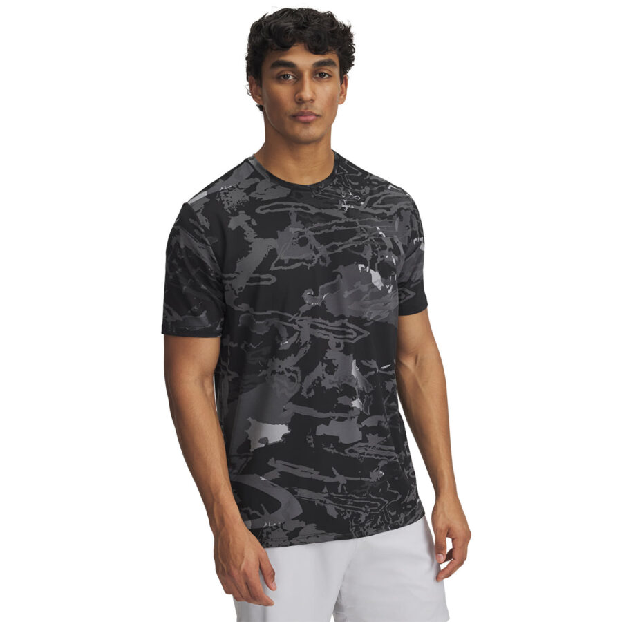 Póló Under Armour Vanish Energy Printed SS Tee Black/ Anthracite/ Black L-alacsony-ár