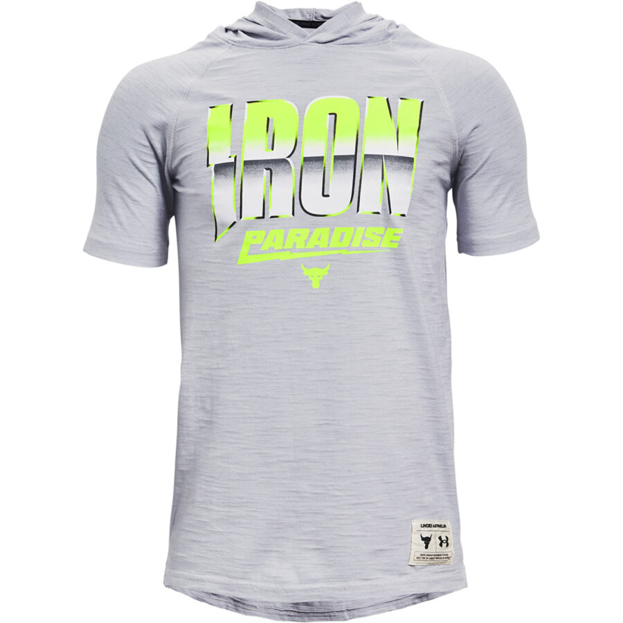 Póló Under Armour Y Project Rock Cc SS Tee Hdy Gray S-Y-alacsony-ár