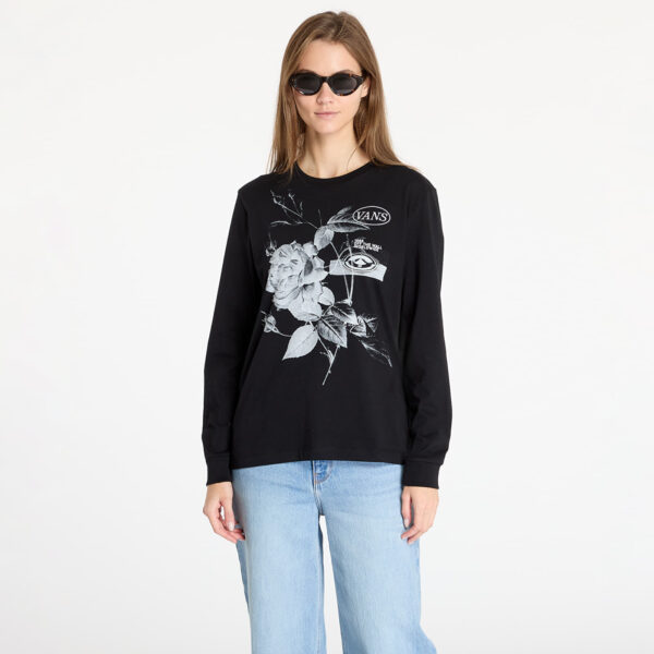 Póló Vans Damask LS Bff Black M-alacsony-ár