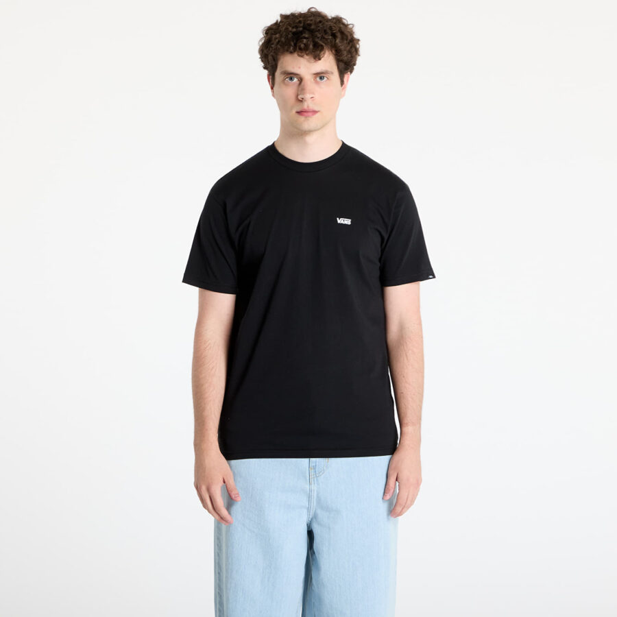 Póló Vans Left Chest Logo Tee Black/ White M-alacsony-ár