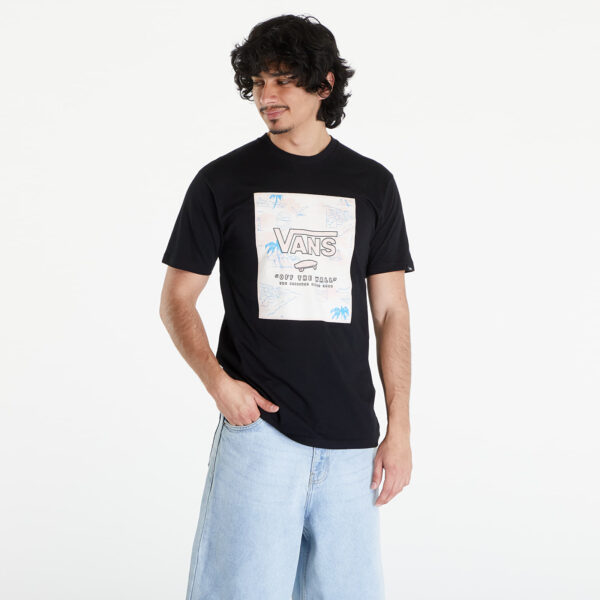 Póló Vans Mn Classic Print Box Black/ Chi M-alacsony-ár