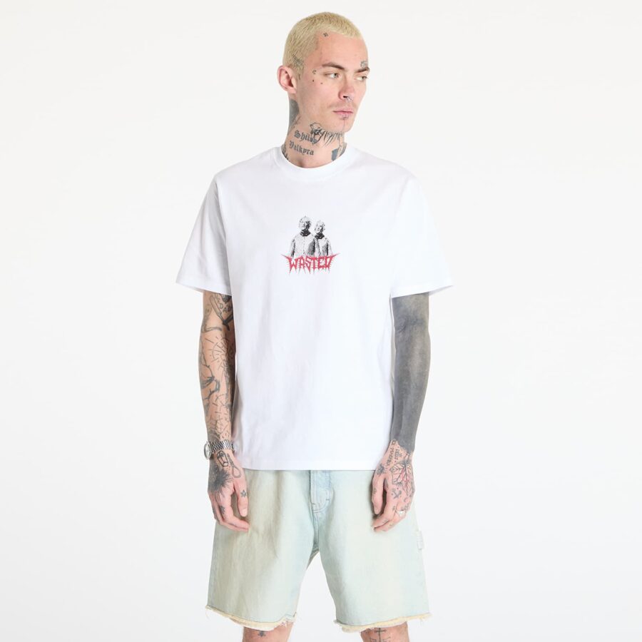 Póló Wasted Paris M Pike T-Shirt White M-alacsony-ár