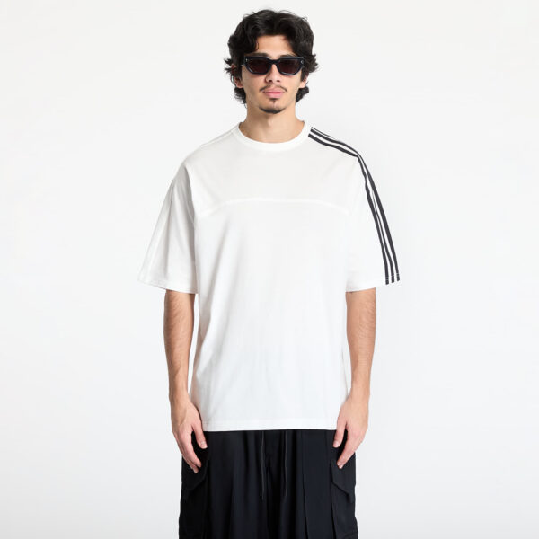 Póló Y-3 3-Stripes Short Sleeve T-Shirt UNISEX Core White XS-alacsony-ár