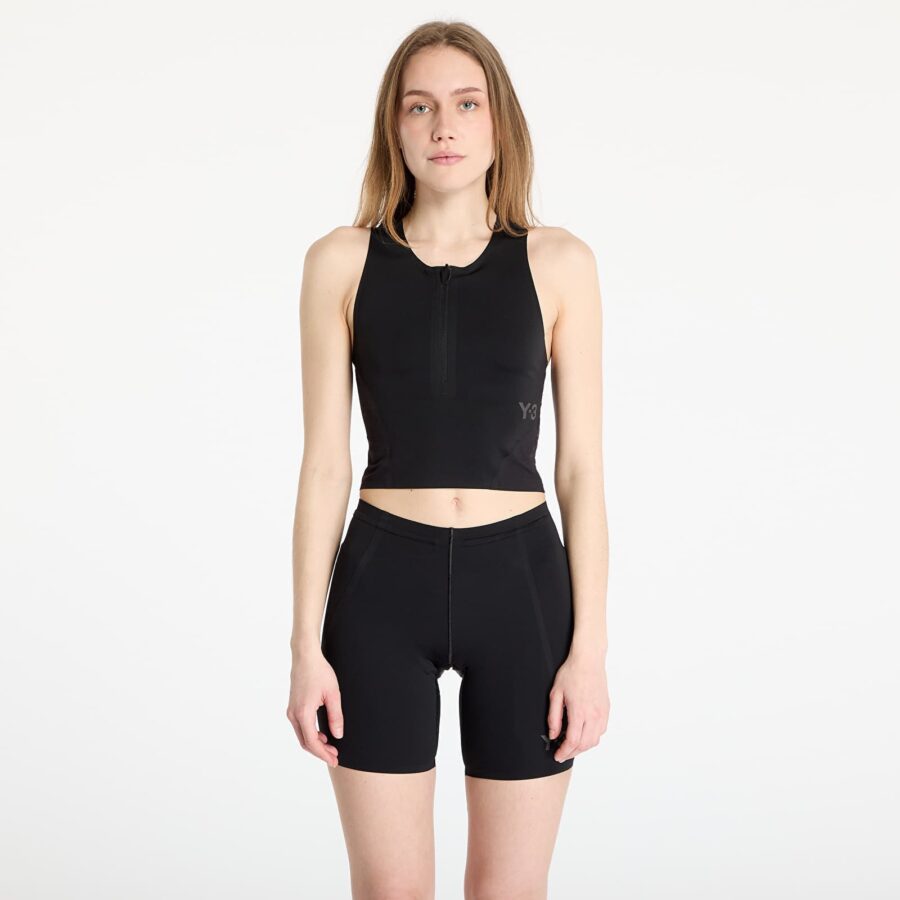 Póló Y-3 Running Fitted Top Black XS-alacsony-ár