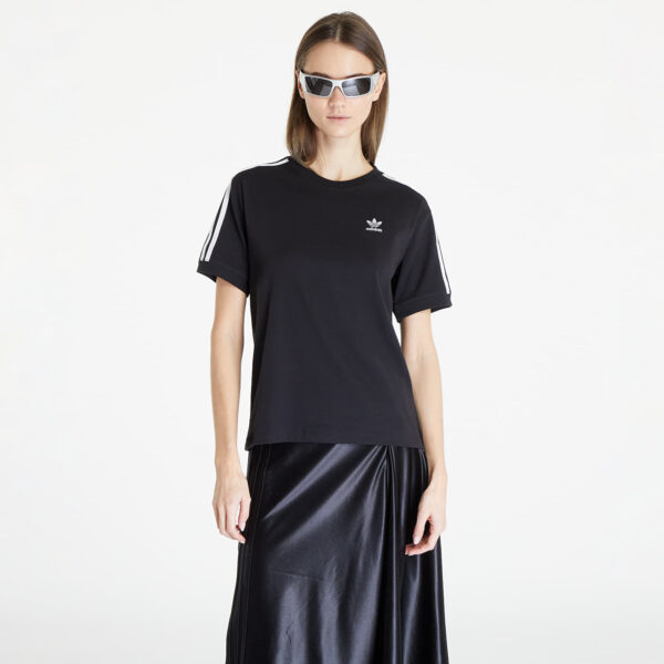 Póló adidas 3 Stripe Tee Black S-alacsony-ár