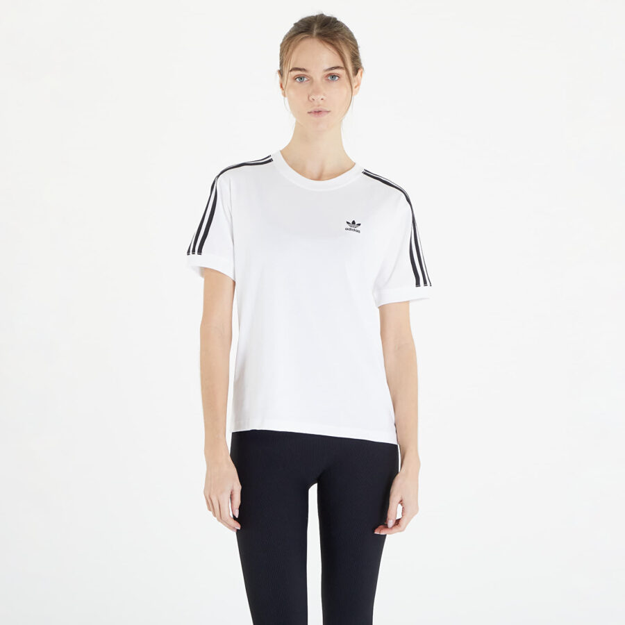Póló adidas 3 Stripe Tee White XS-alacsony-ár
