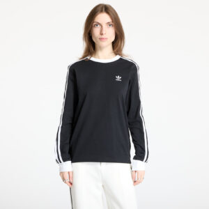 Póló adidas Adicolor 3 Stripe Regular Long Sleeve Black XS-alacsony-ár