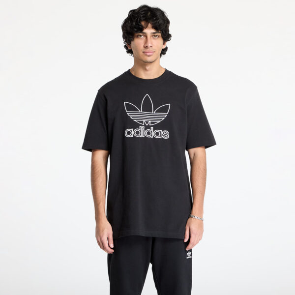 Póló adidas Adicolor Outline Trefoil Tee Black S-alacsony-ár