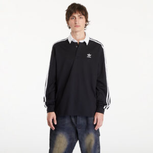 Póló adidas Adicolor Rugby Polo Shirt Black M-alacsony-ár
