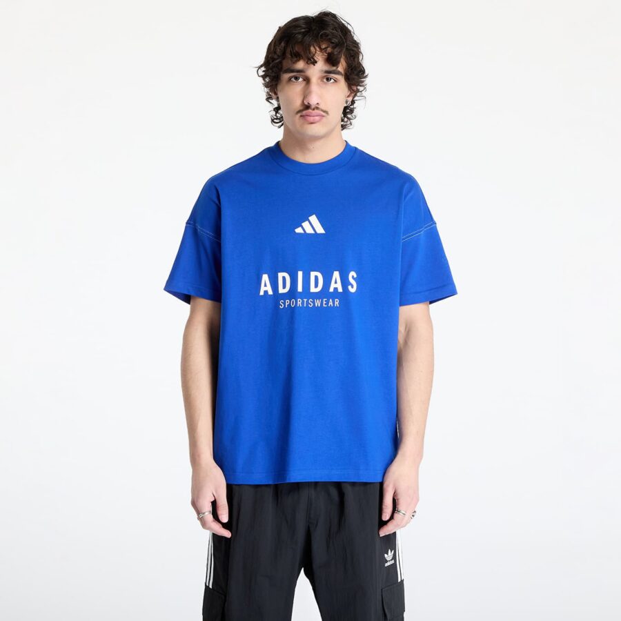 Póló adidas All Szn Graphic T-Shirt Blue/ Team Royal Blue M-alacsony-ár