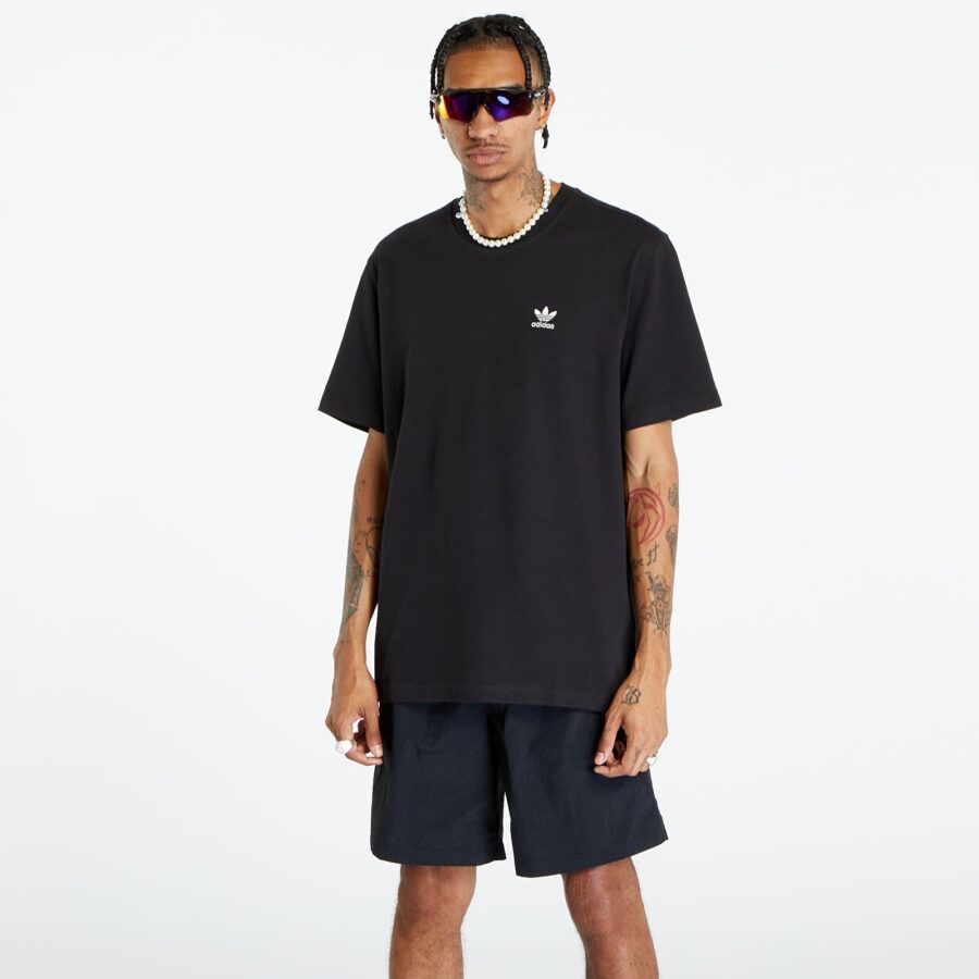 Póló adidas Back+Front Trefoil Boxy Tee Black/ White S-alacsony-ár
