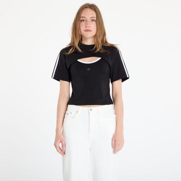 Póló adidas Cut-Out Cali Tee Black/ White XS-alacsony-ár