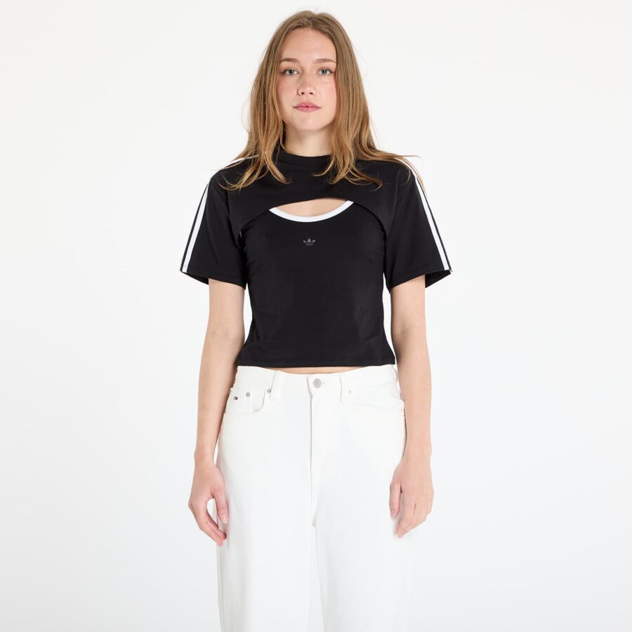 Póló adidas Cut-Out Cali Tee Black/ White XS-alacsony-ár