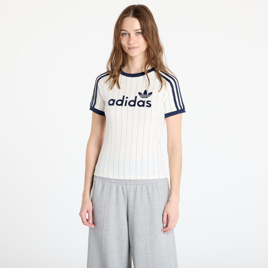 Póló adidas Linear Graphic Cali Tee Off White/ Night Indigo XS-alacsony-ár