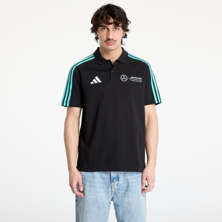 Póló adidas Mercedes - Amg Petronas Formula One Team Dna Polo Men Black/ Black/ White S-alacsony-ár