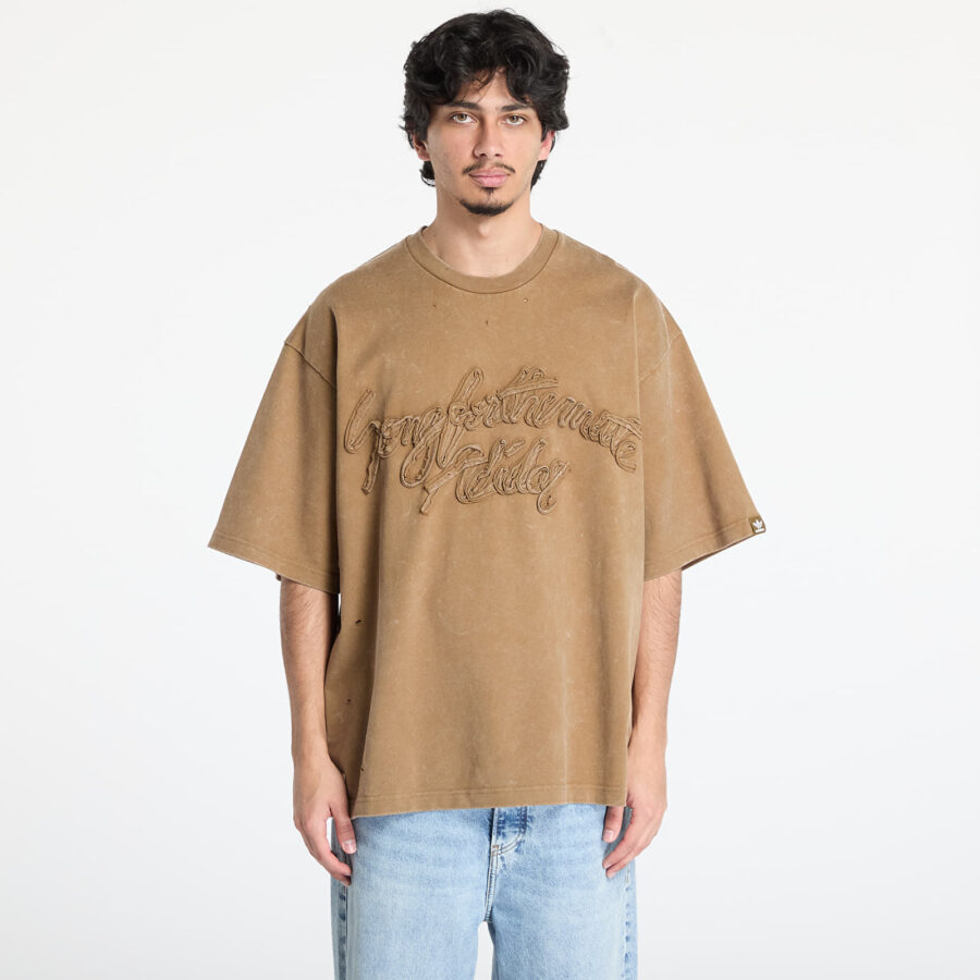 Póló adidas Song For The Mute Wased Tee Brown/ Earth M-alacsony-ár