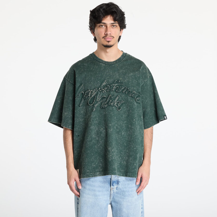Póló adidas Song For The Mute Wased Tee Green/ Shadow Green M-alacsony-ár