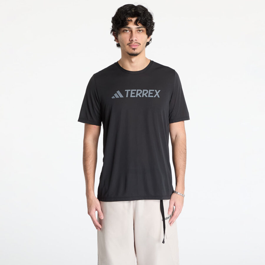 Póló adidas Terrex Multi Climacool Logo Tech T-Shirt Black/ Black S-alacsony-ár