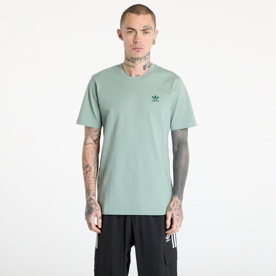 Póló adidas Trefoil Essentials T-Shirt Silver Green S-alacsony-ár