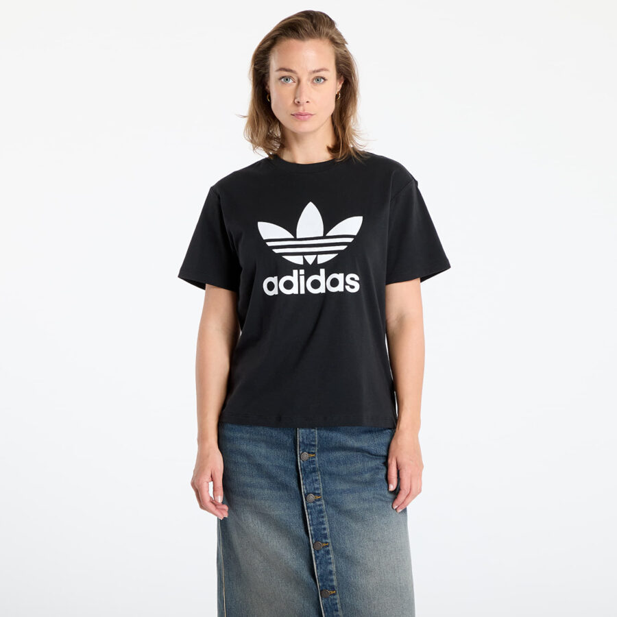 Póló adidas Trefoil Regular Tee Black XS-alacsony-ár