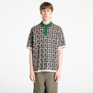 Póló adidas x Brain Dead Knit Polo Brown/ Dust Sand S-alacsony-ár