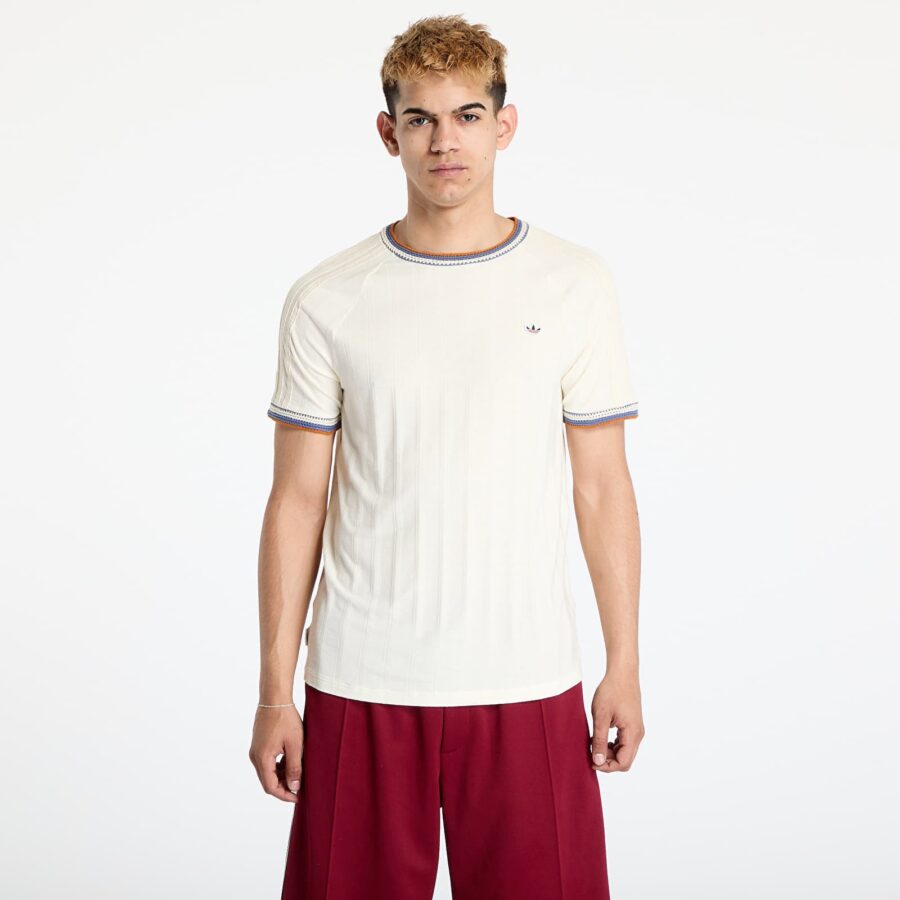 Póló adidas x Clot Rib Tee by Ec Beige/ Cream White S-alacsony-ár