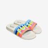 Pool Slider Fun Time Slippers Happy Socks - Men