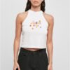 Positive Vibes Turtleneck Short Top White