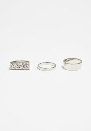 Pray Ring Set - Silver Colors