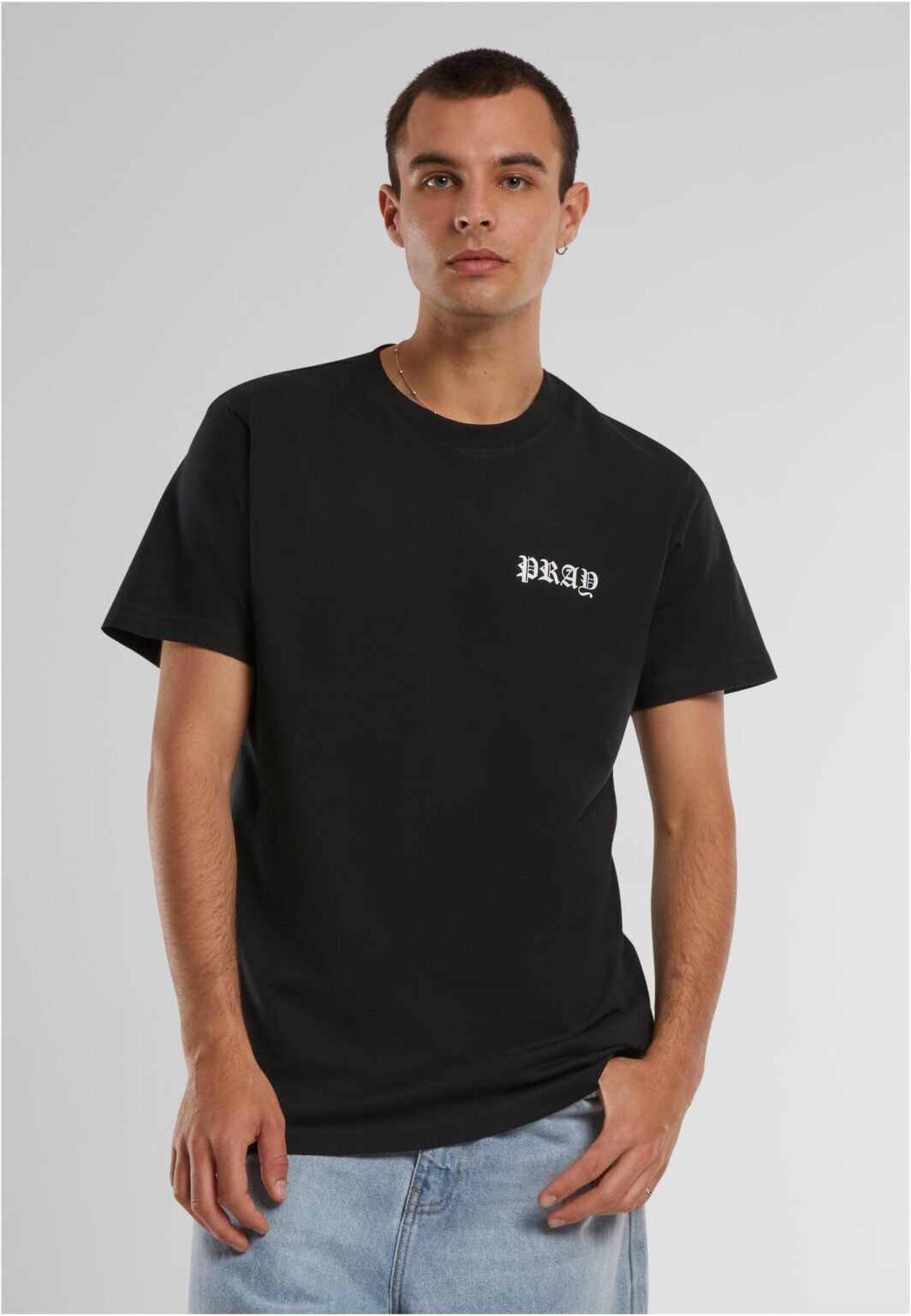 Pray Skeleton Hands Tee Black