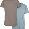 Pre-Pack Shaped Long Tee 2-Pack Asphalt/Powder Blue