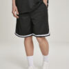 Premium Stripes mesh shorts black