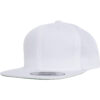 Pro-Style Twill Snapback Youth Cap White