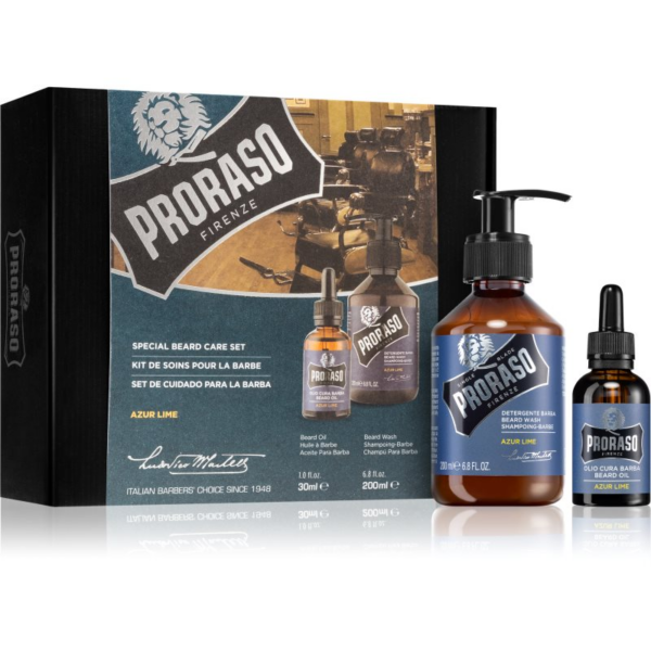 Proraso Set Beard Original ajándékszett szakállra uraknak Azur Lime-Ár