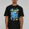 Psychadelic oversize t-shirt in black color