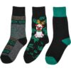 Pug Children's Christmas Socks - 3-Pack Multicolored