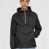 Pull Over Windbreaker Black