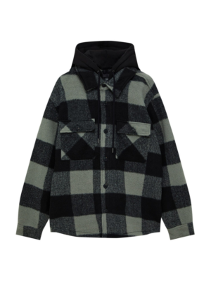 Pull&Bear Átmeneti dzseki  füstszürke / sötétszürke / fekete-Hungary