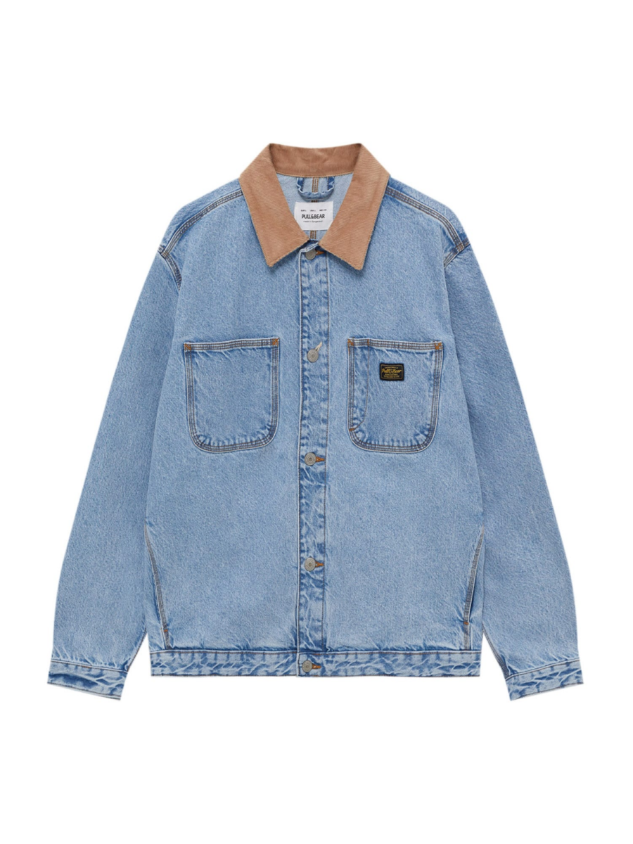 Pull&Bear Átmeneti dzseki  világoskék / barna-Hungary
