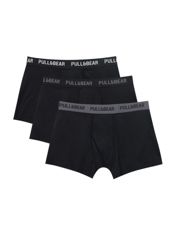 Pull&Bear Boxeralsók  füstszürke / fekete / fehér-Ár